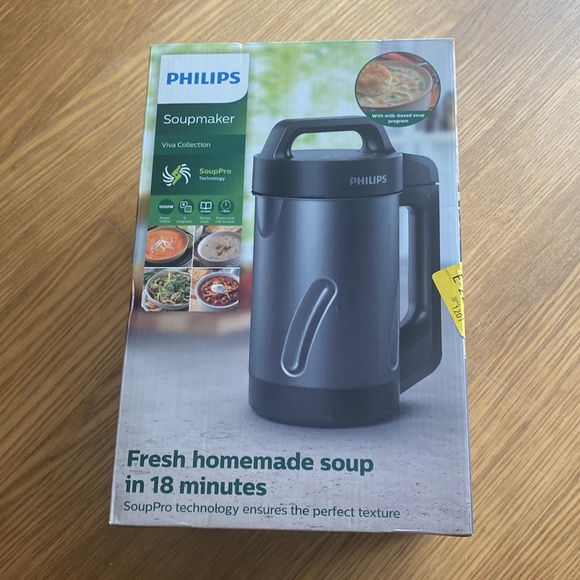 New Philips Viva Collection Soup Smoothie Maker Black Stainless Steel HR2204/70 - Picture 6 of 6